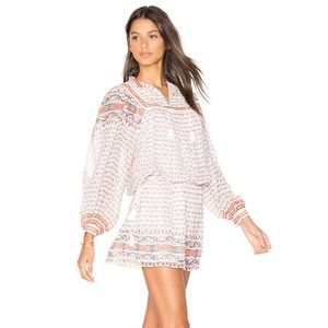 Ulla Johnson Paisley Drawstring Shirt Dress